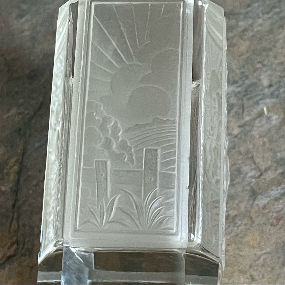 ART DECO CZECH FROSTED CIGARETTE 🚬 HOLDER -EQUESTRIAN 🐎 THEME CIRCA 1935 EUC - Picture 15 of 16